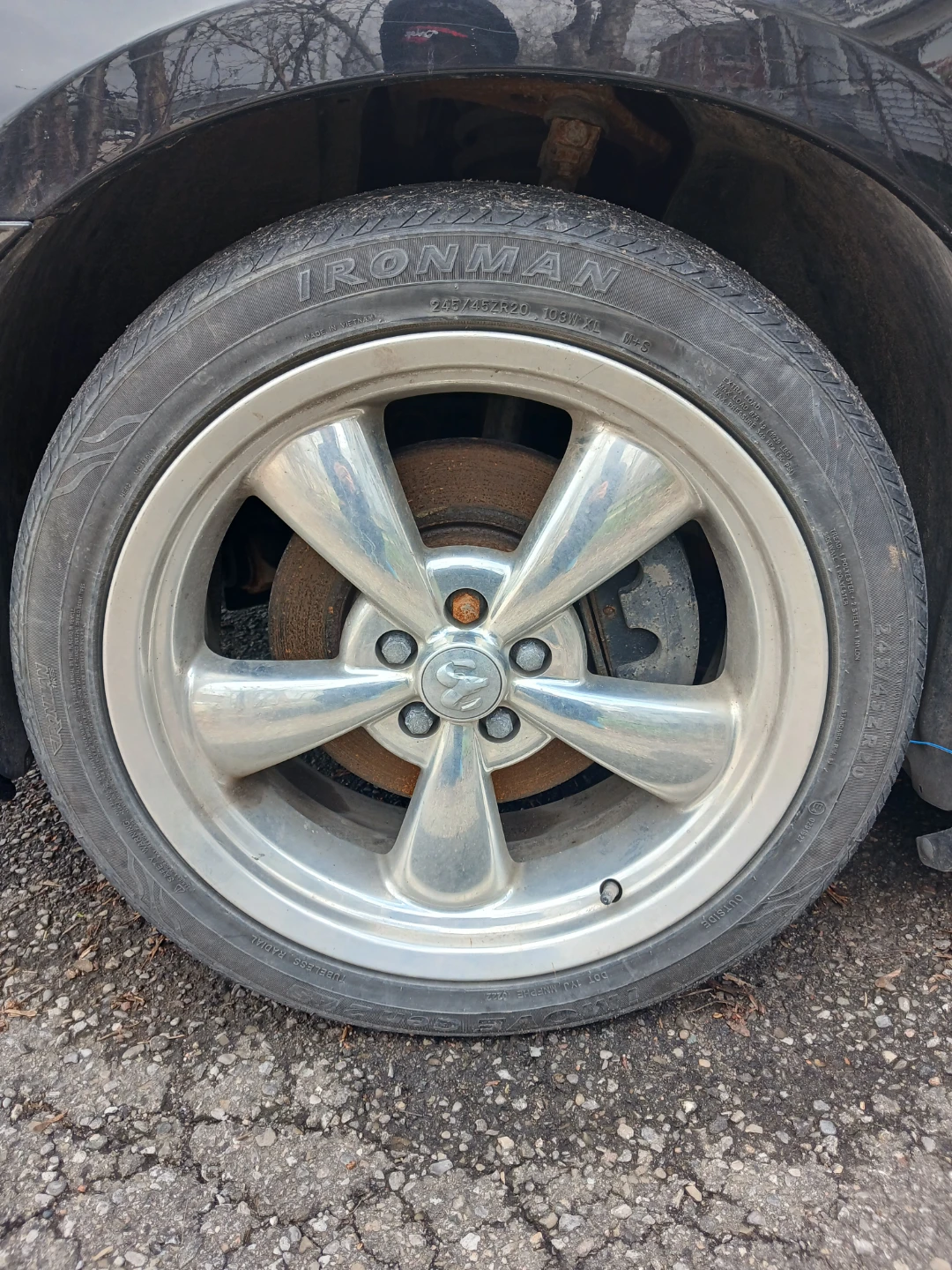 Set of 4 Ironman 245/45ZR20 Tire and Chrome Rim - photo 5