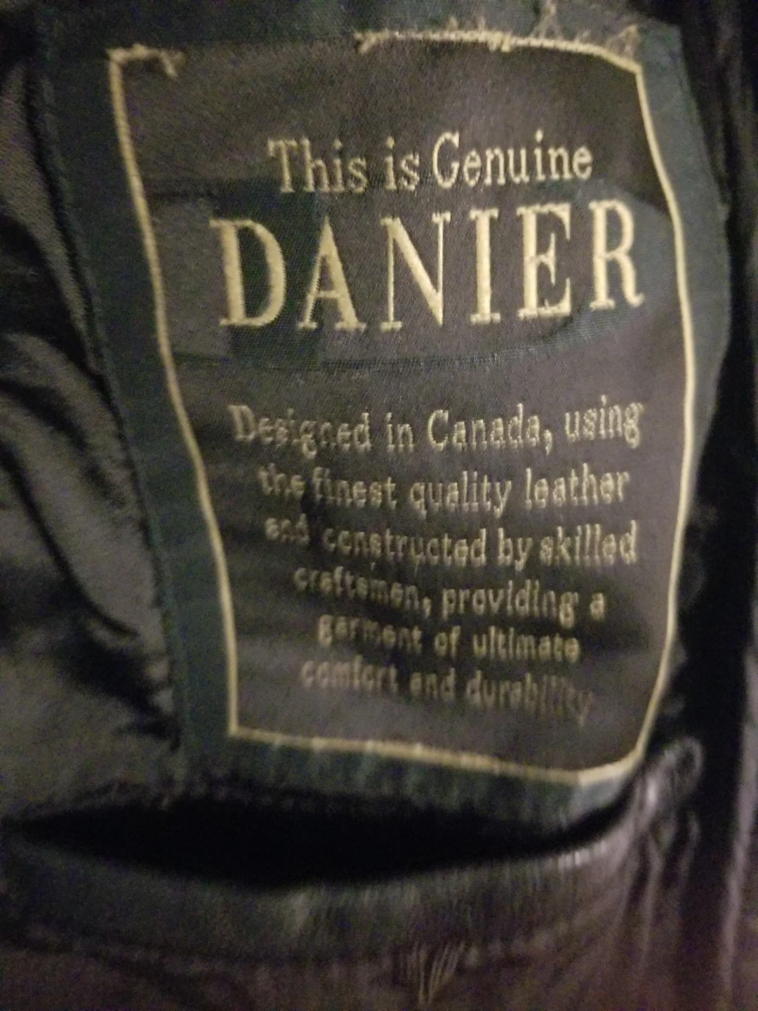 Danier leather jacket large