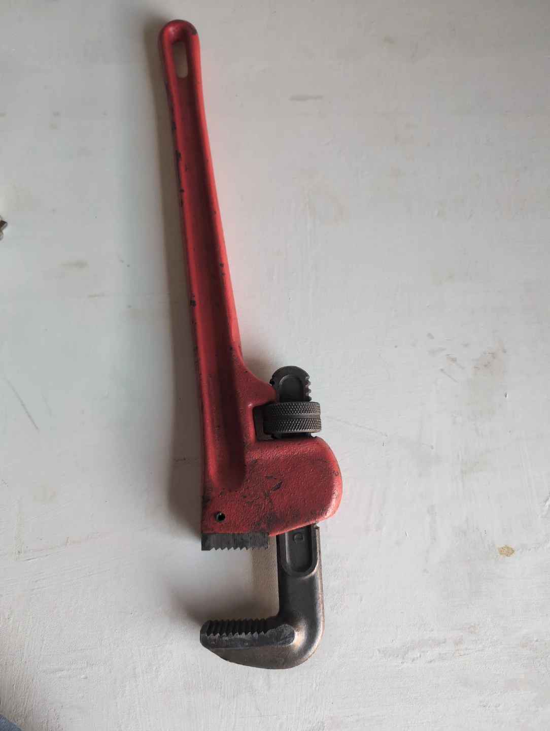 Red Pipe Wrench