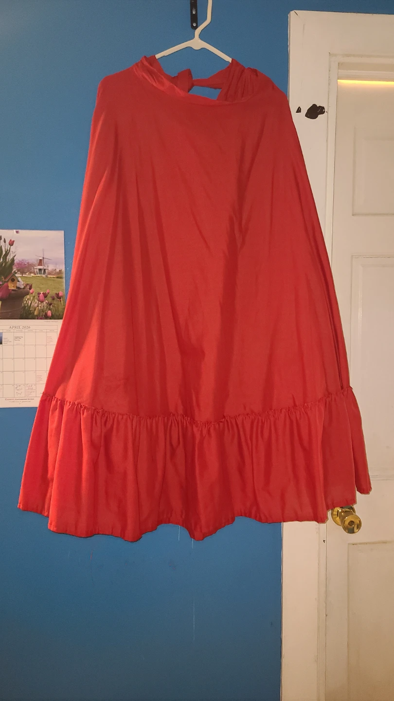 Red Mexican Folklorico Skirt