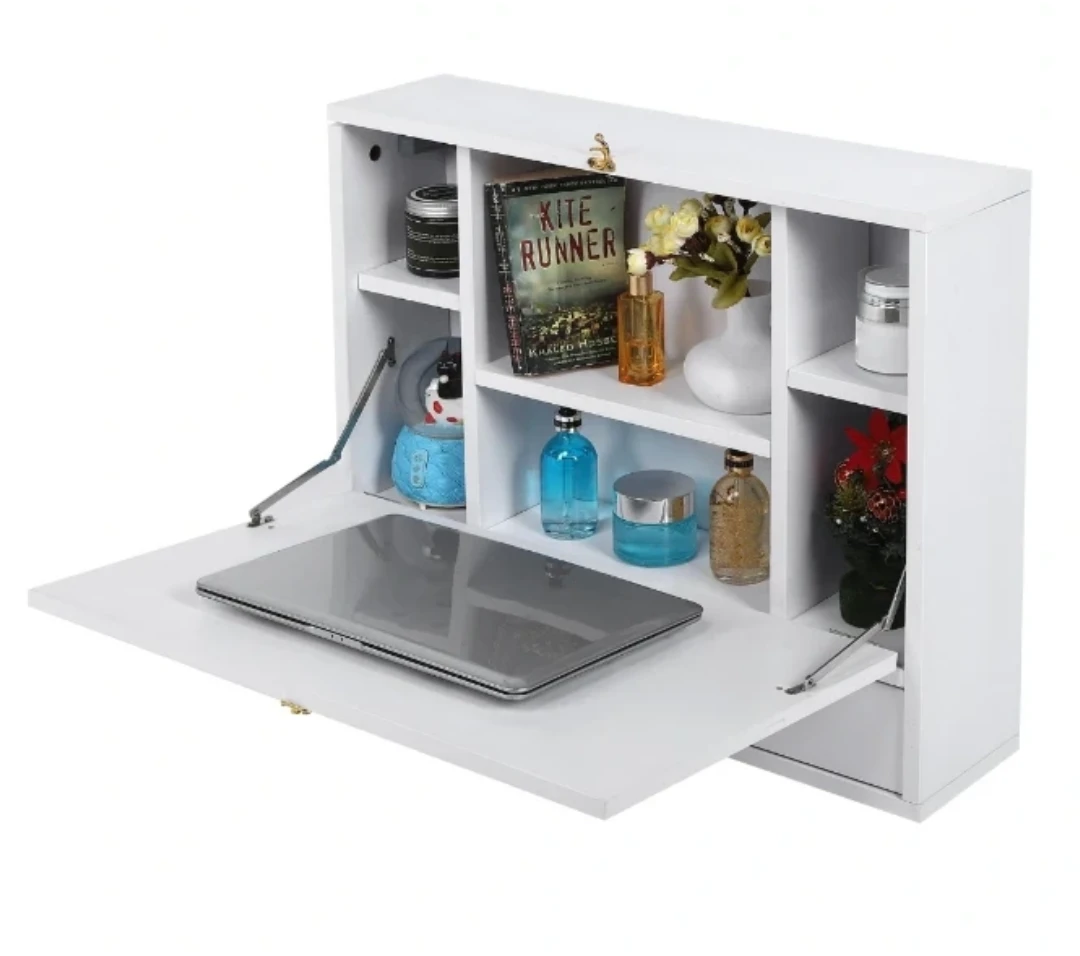 White Wall-Mounted Foldable Writing Table/Desk - photo 4