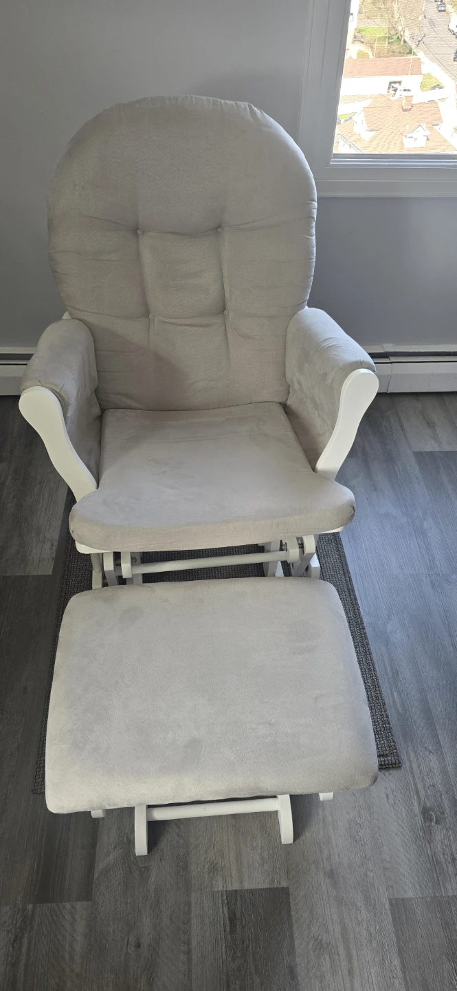 Glider Chair and Ottoman Set