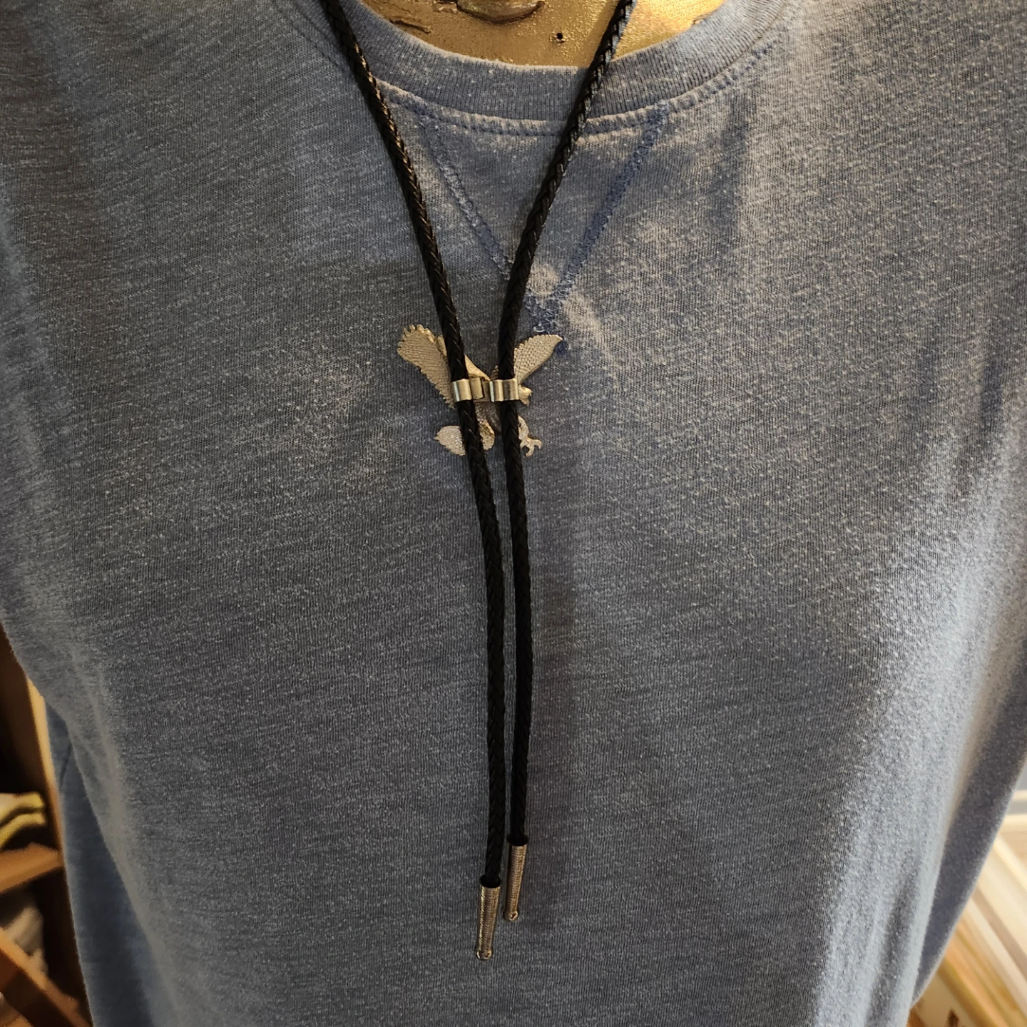 Silver tone Eagle Bolo Tie - photo 2