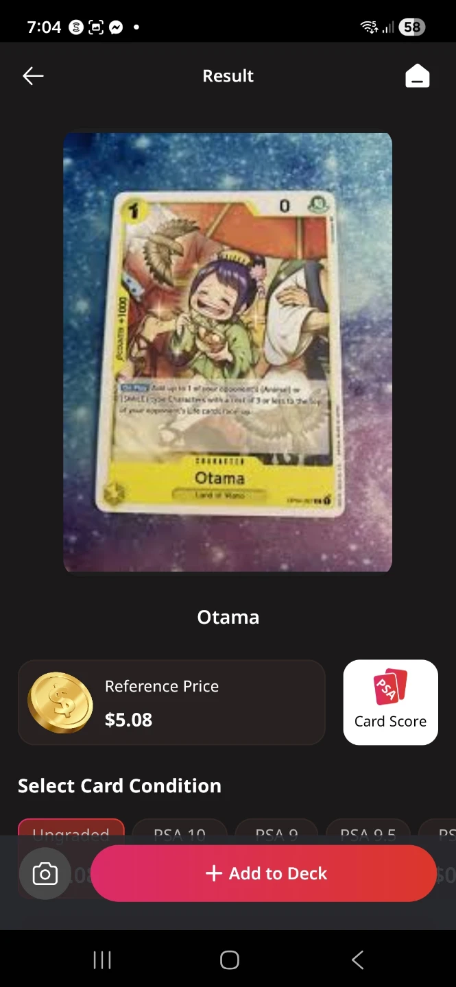 One Piece Otama Card