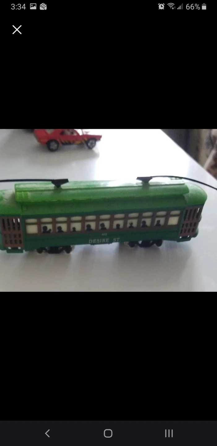 Green Diecast Streetcar "Desire St"