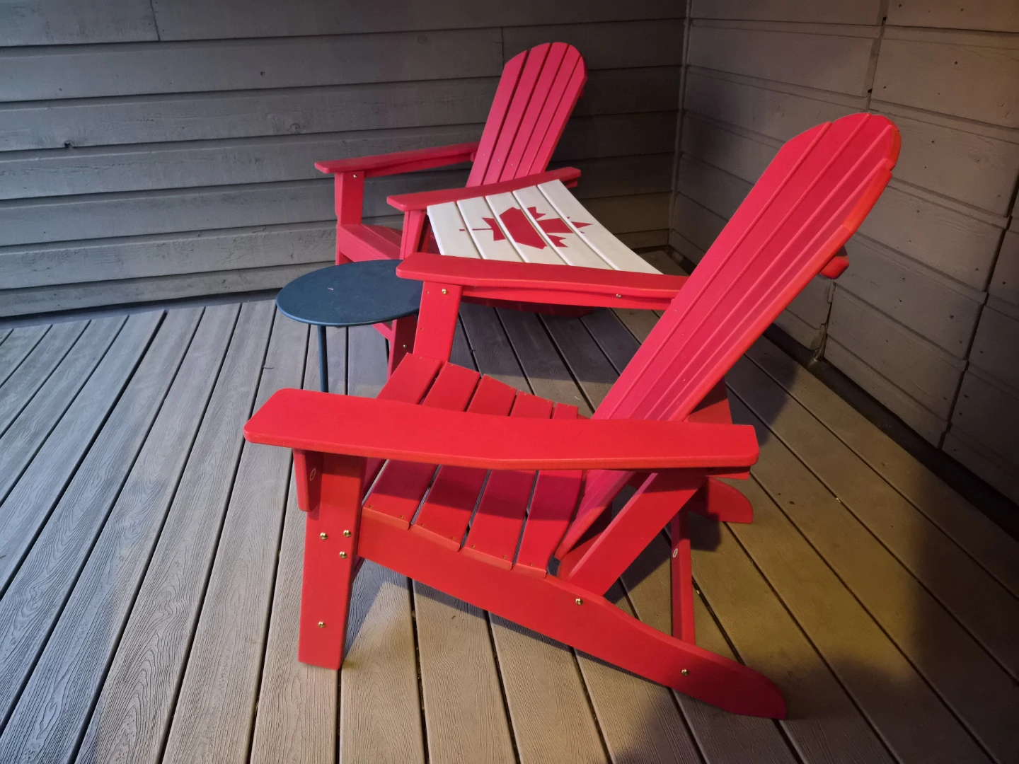 Andirondak wood chairs with table - photo 2