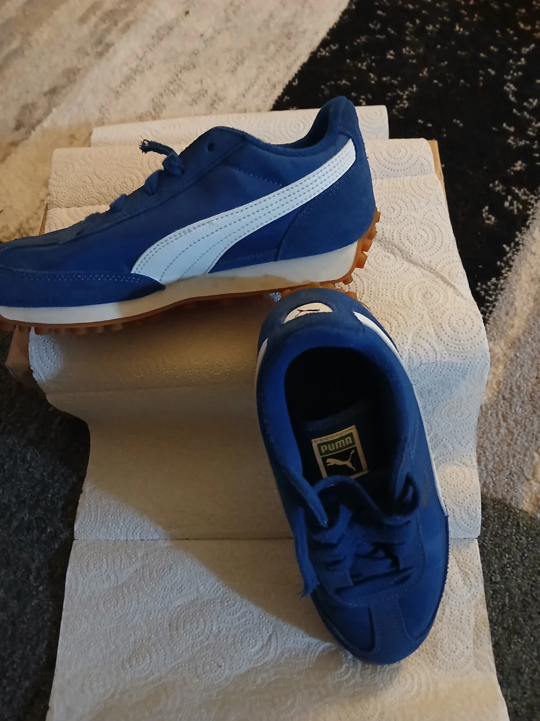 Puma Easy Rider Blue Suede Athletic Shoes - photo 3