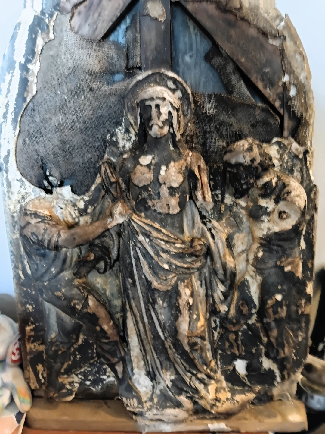 Antique Religious Relief Sculpture