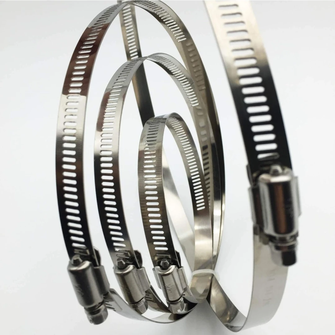 4 Pcs 3" Adjustable 304 Stainless Steel Hose Clamps 🌱 - photo 4