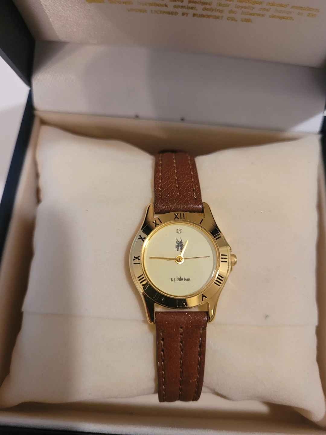 Royal Queen's Polo Team Watch with Brown Leather Strap - photo 3