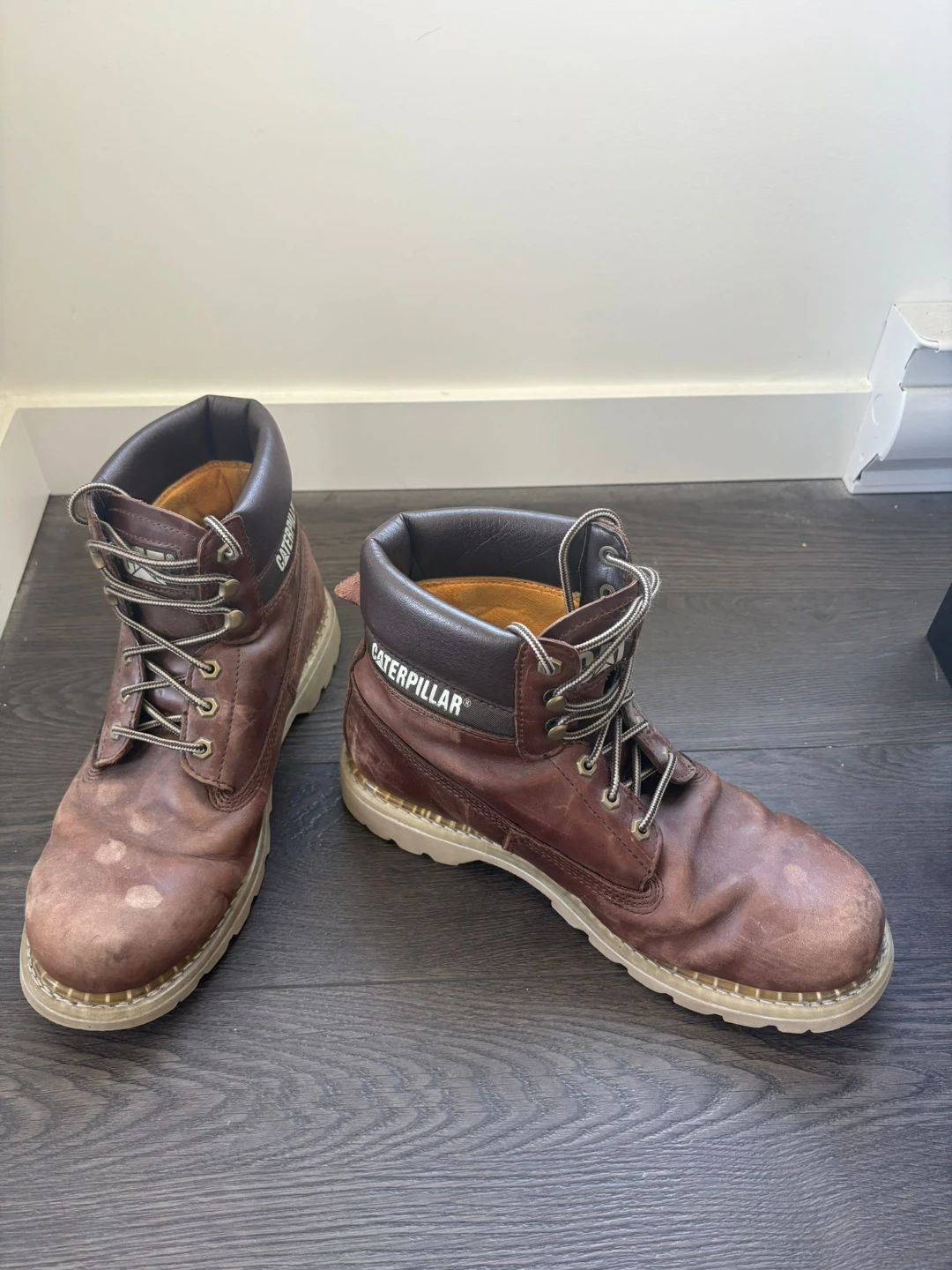 Brown Caterpillar boots size 12 - photo 4