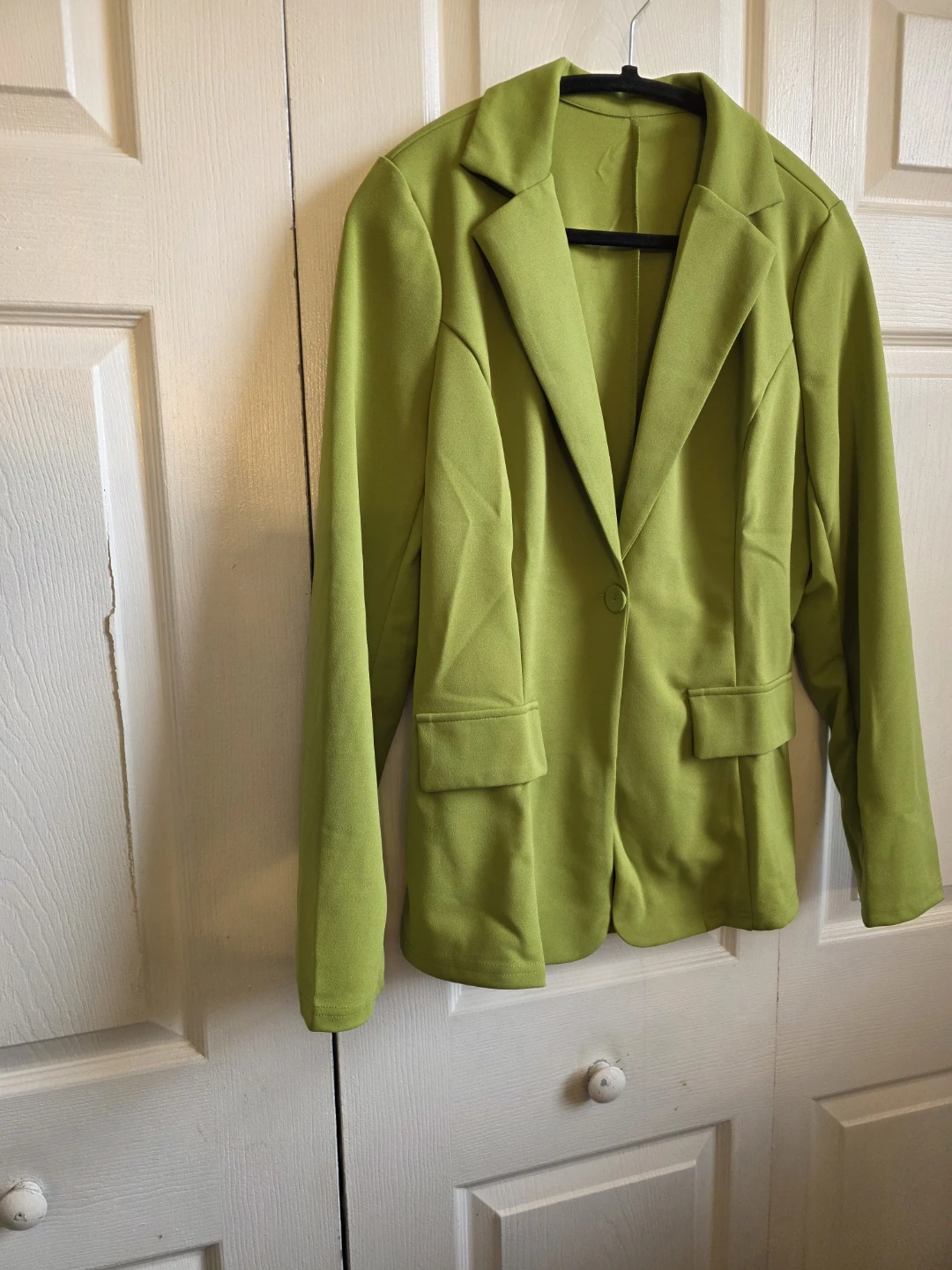 Lime Green Blazer and Pants Set - photo 4