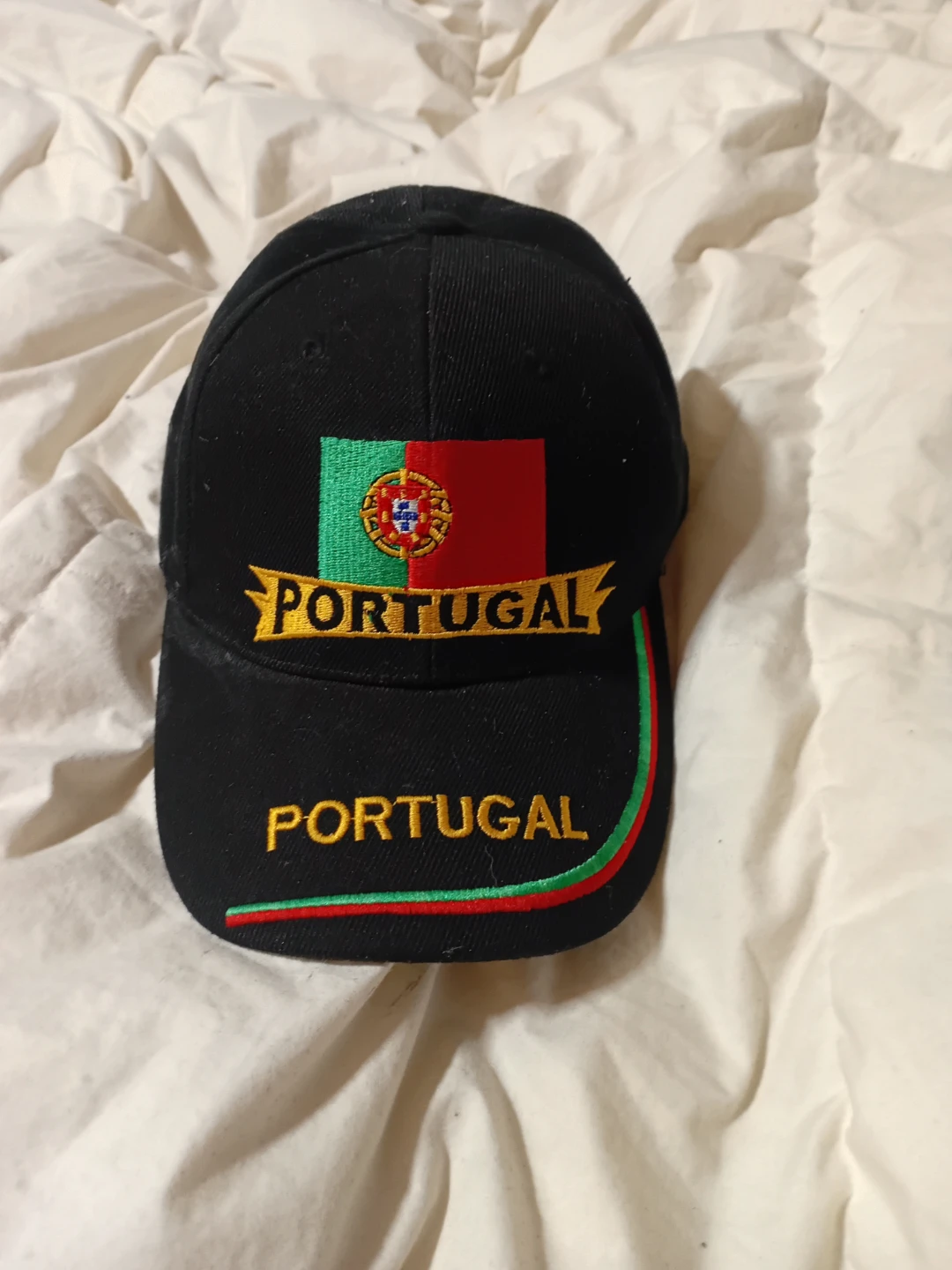Black Portugal Embroidered Baseball Cap
