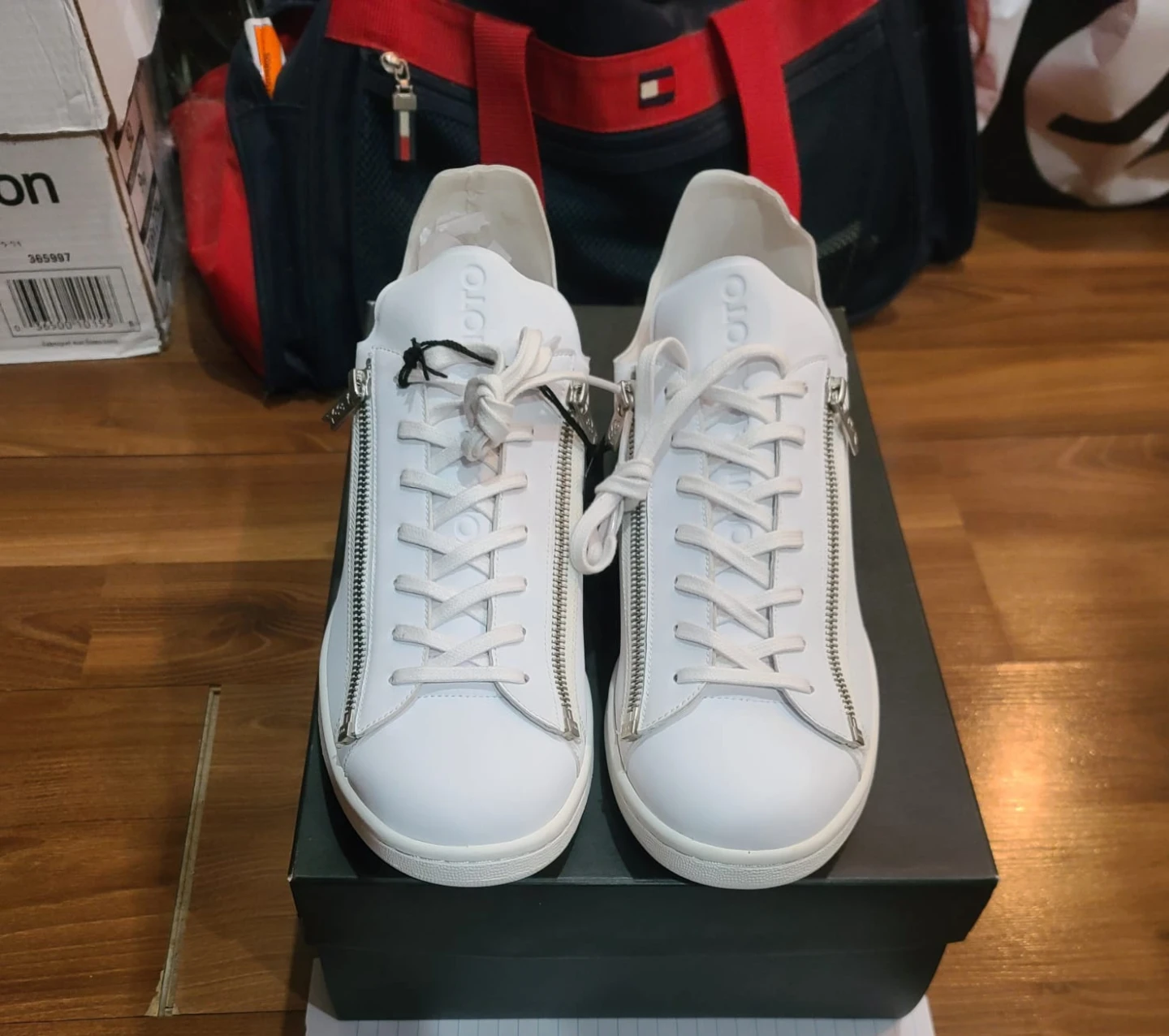 Adidas Y-3 Stan Smith Zip White Sneakers Men's Size 10.5