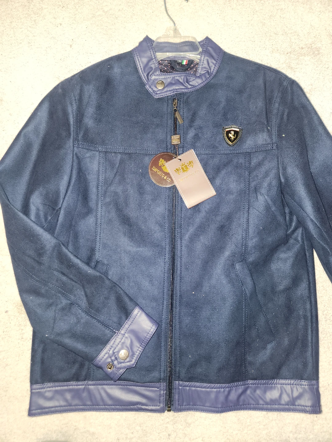 Ferrari Emporio & Co. Blue Suede & Black Leather - photo 3