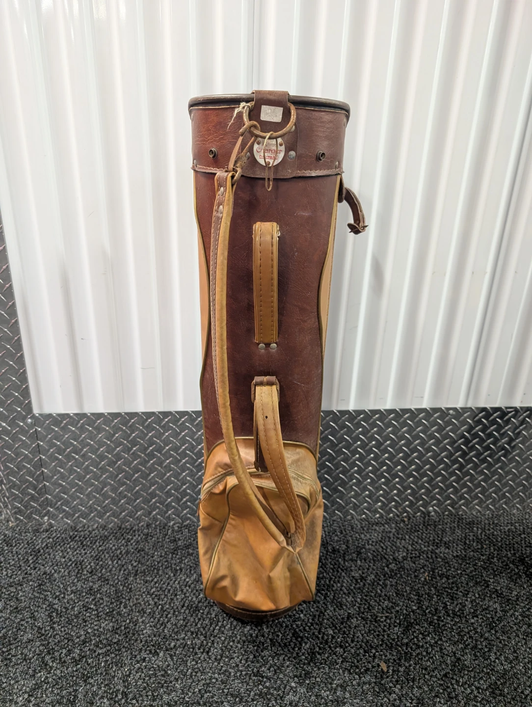 Vintage Leather Golf Bag