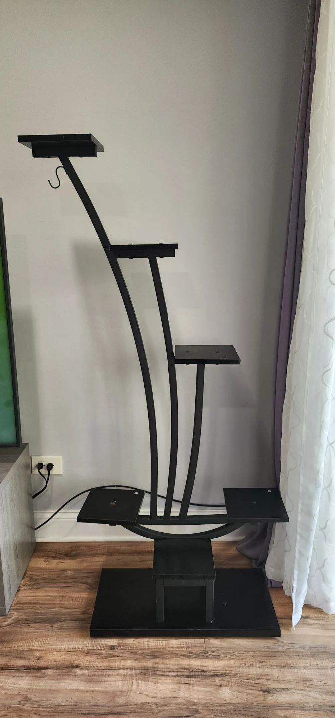 Multi-tier Black Metal Display Stand