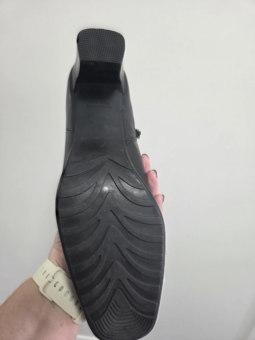 Black Leather Ankle Boots size 11 - photo 2