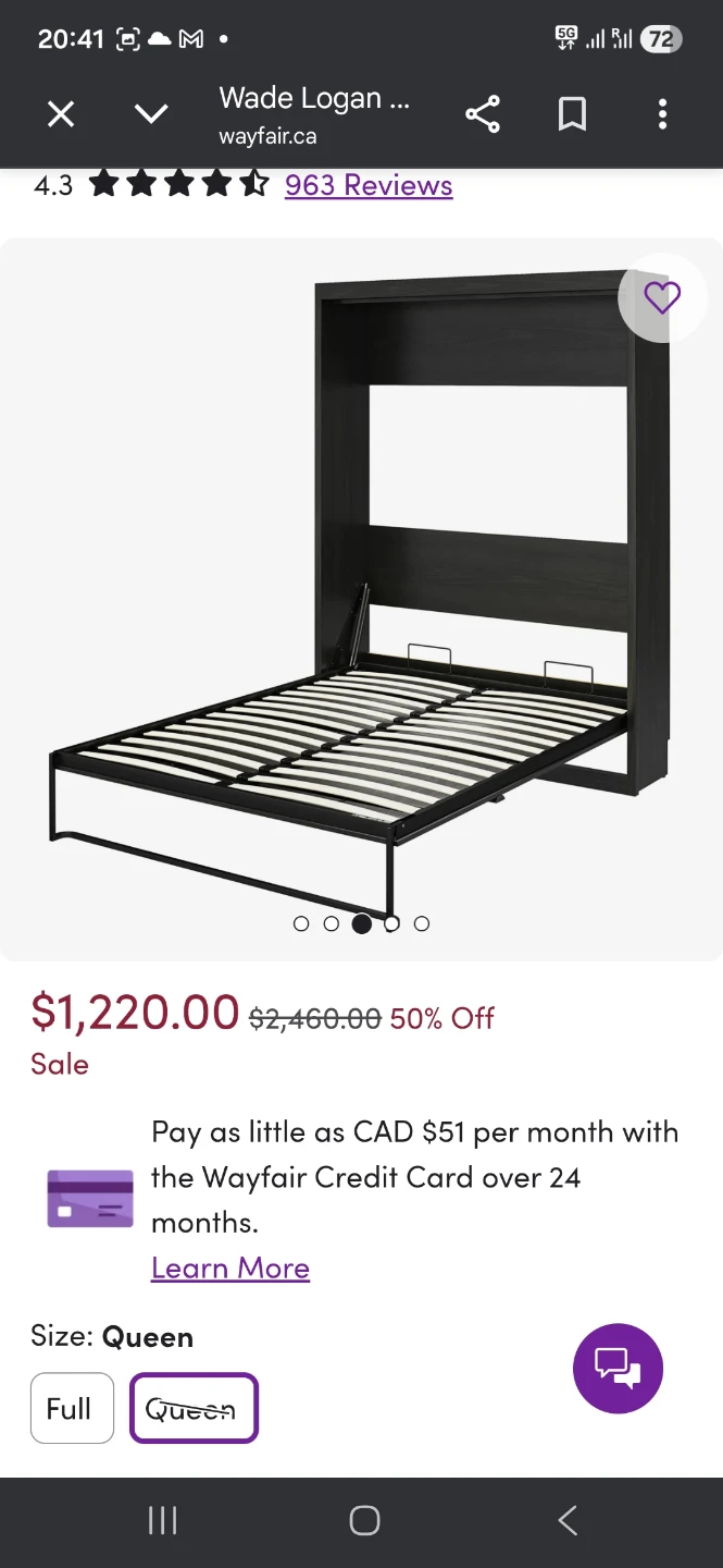 Wade Logan Wexford Murphy Bed - Queen Size Wall Pannels - photo 4
