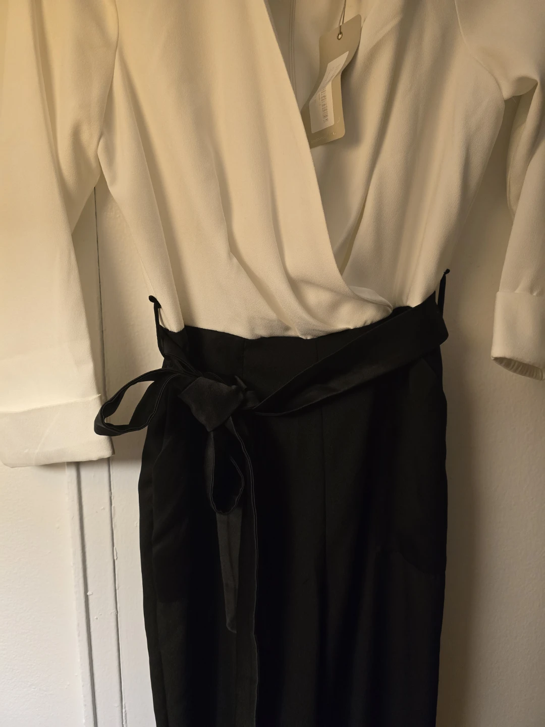 Coast Black and White Jumpsuit Size US 6 - photo 2