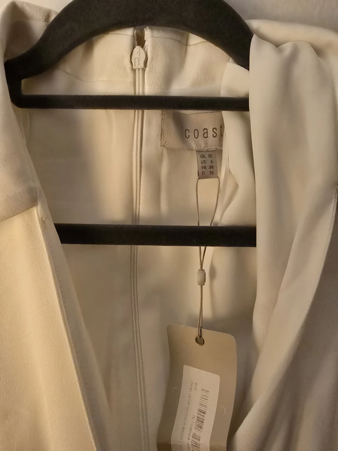 Coast Black and White Jumpsuit Size US 6 - photo 3