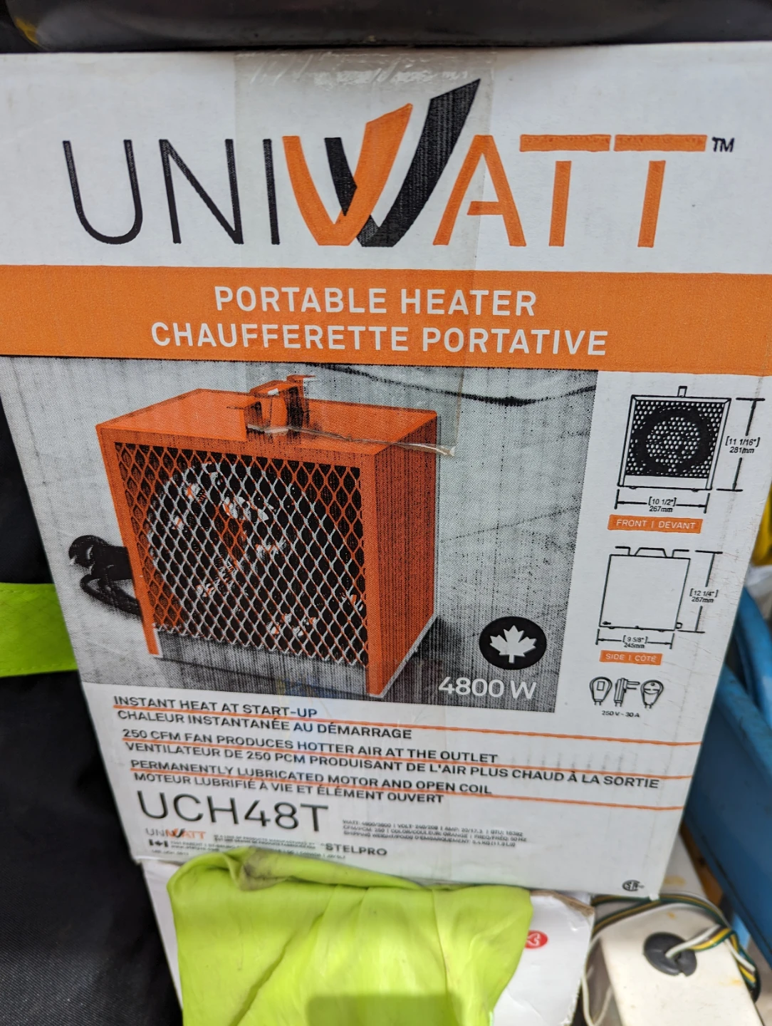 Uni-Watt Portable Heater 4800W UCH48T