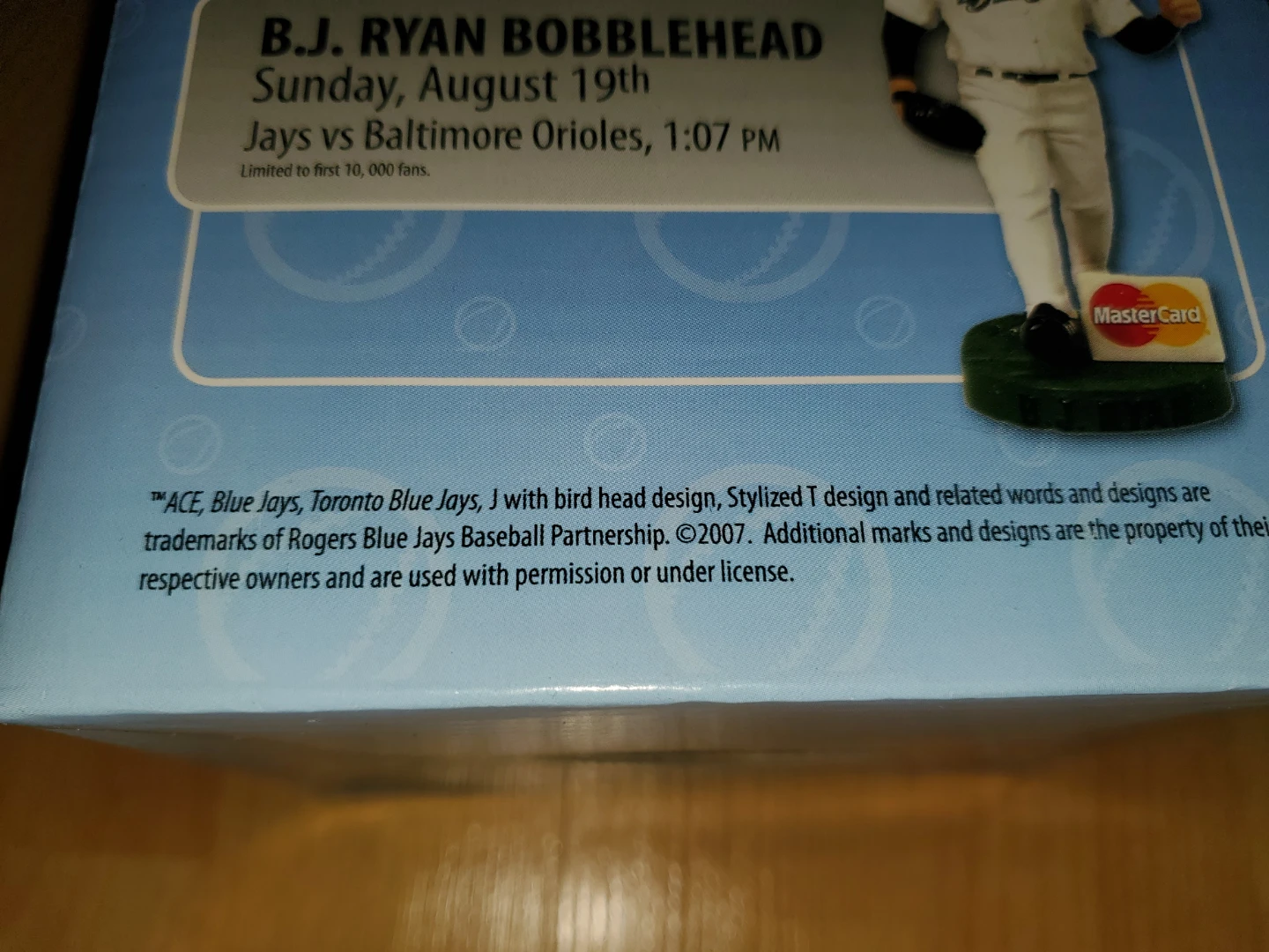 2007 SGA - ACE Bobblehead Toronto Blue Jays Limited Edition - photo 4