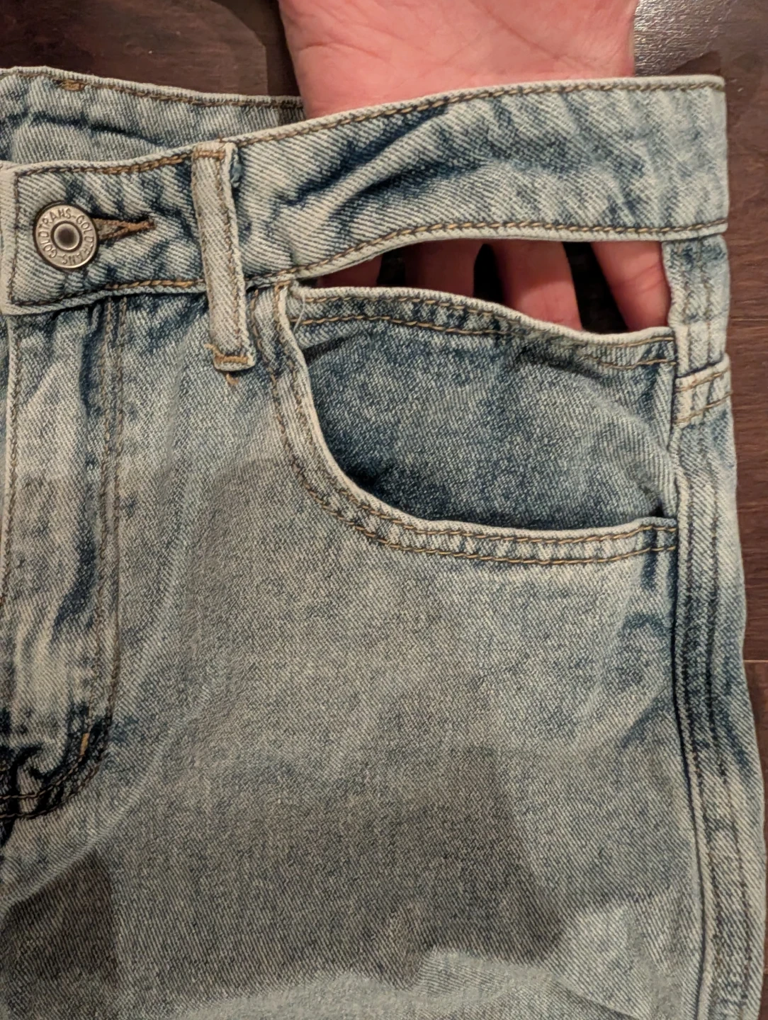 DAZY Wide Leg Jeans with Cutout Detail - photo 2