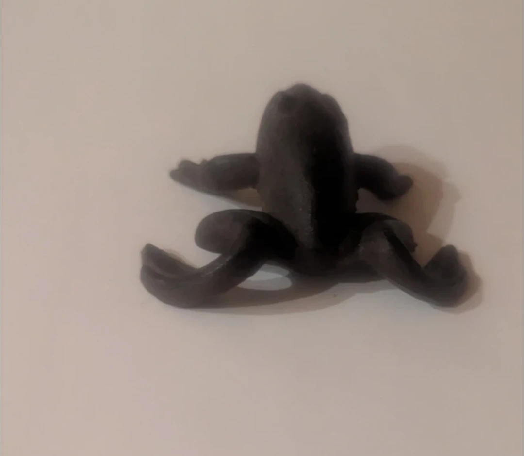 Black frog figurine
