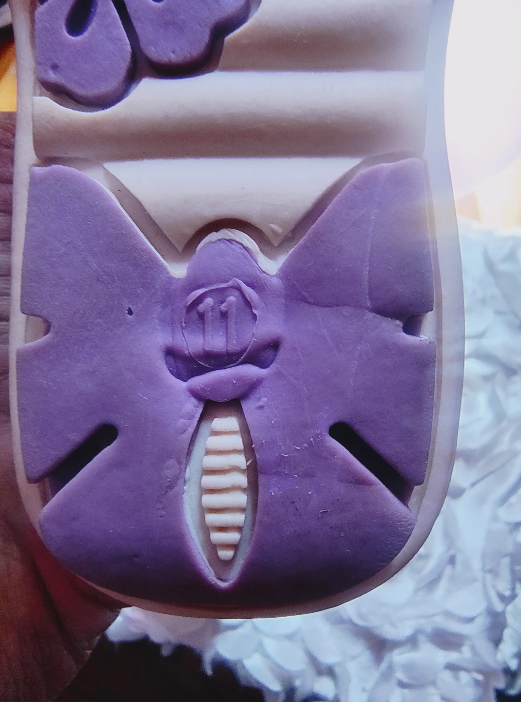 Kids toddler Purple gladiator Sandals Size 11 used - photo 5