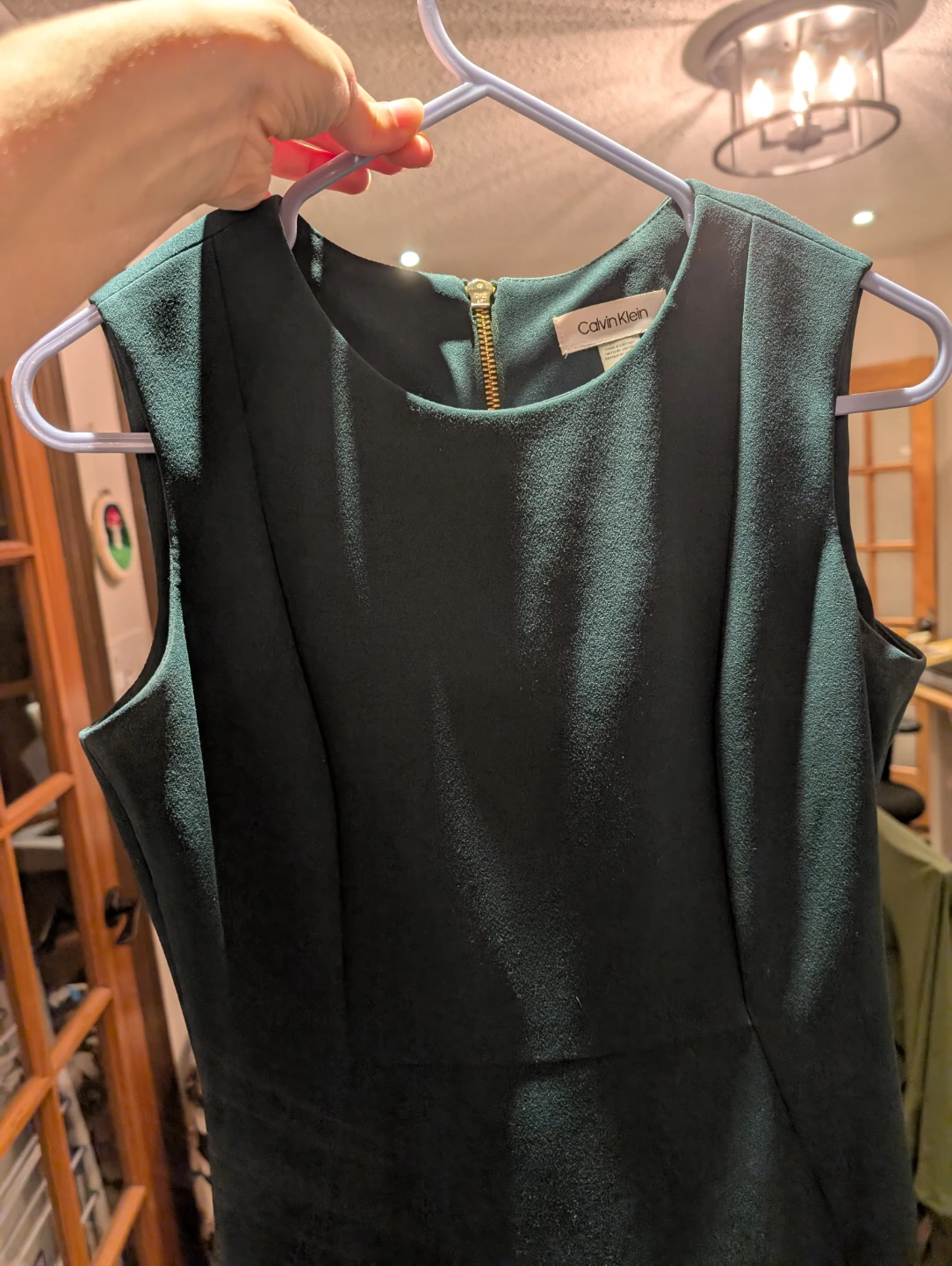Calvin Klein Sleeveless Sheath Dress - Green - photo 4