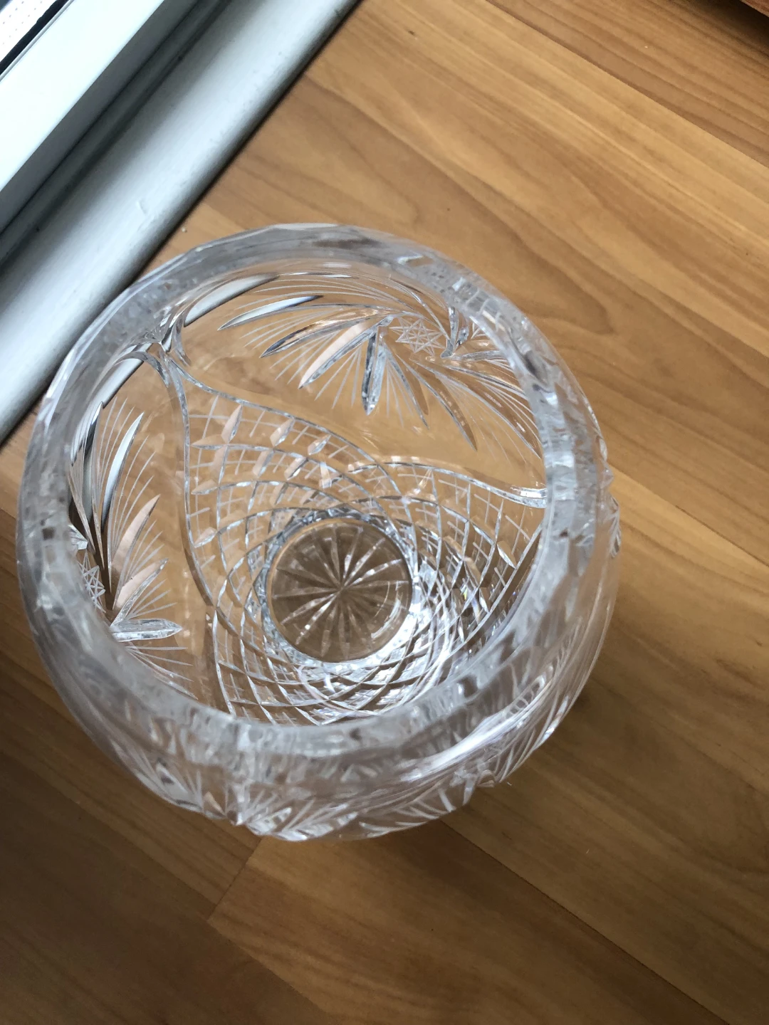 Crystal Cut Glass Vase