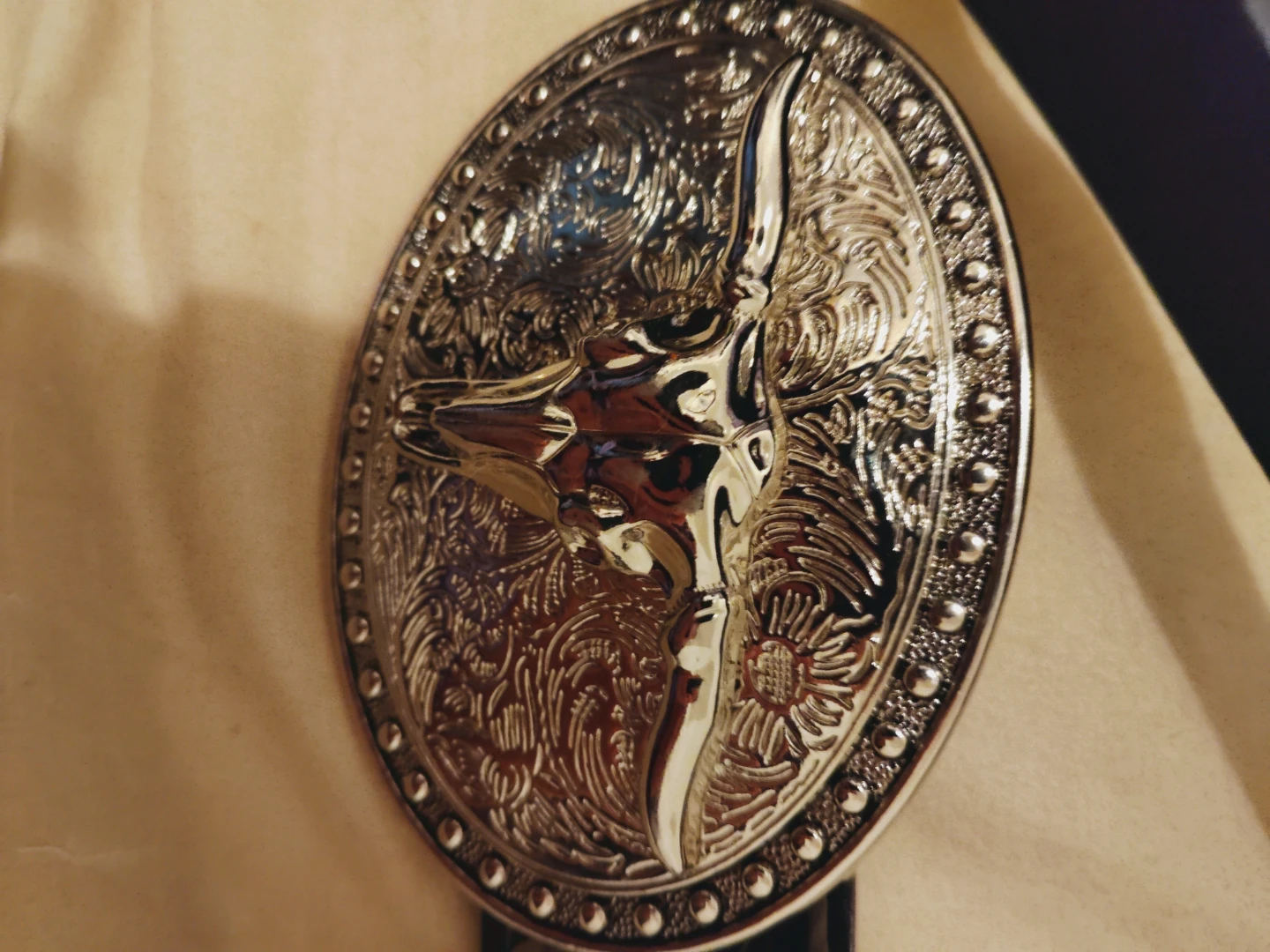 Western Cowboy Belt Buckle with Belt - photo 2