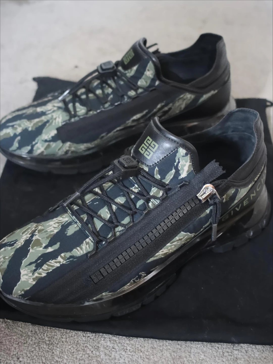Givenchy Camo Zip Sneakers