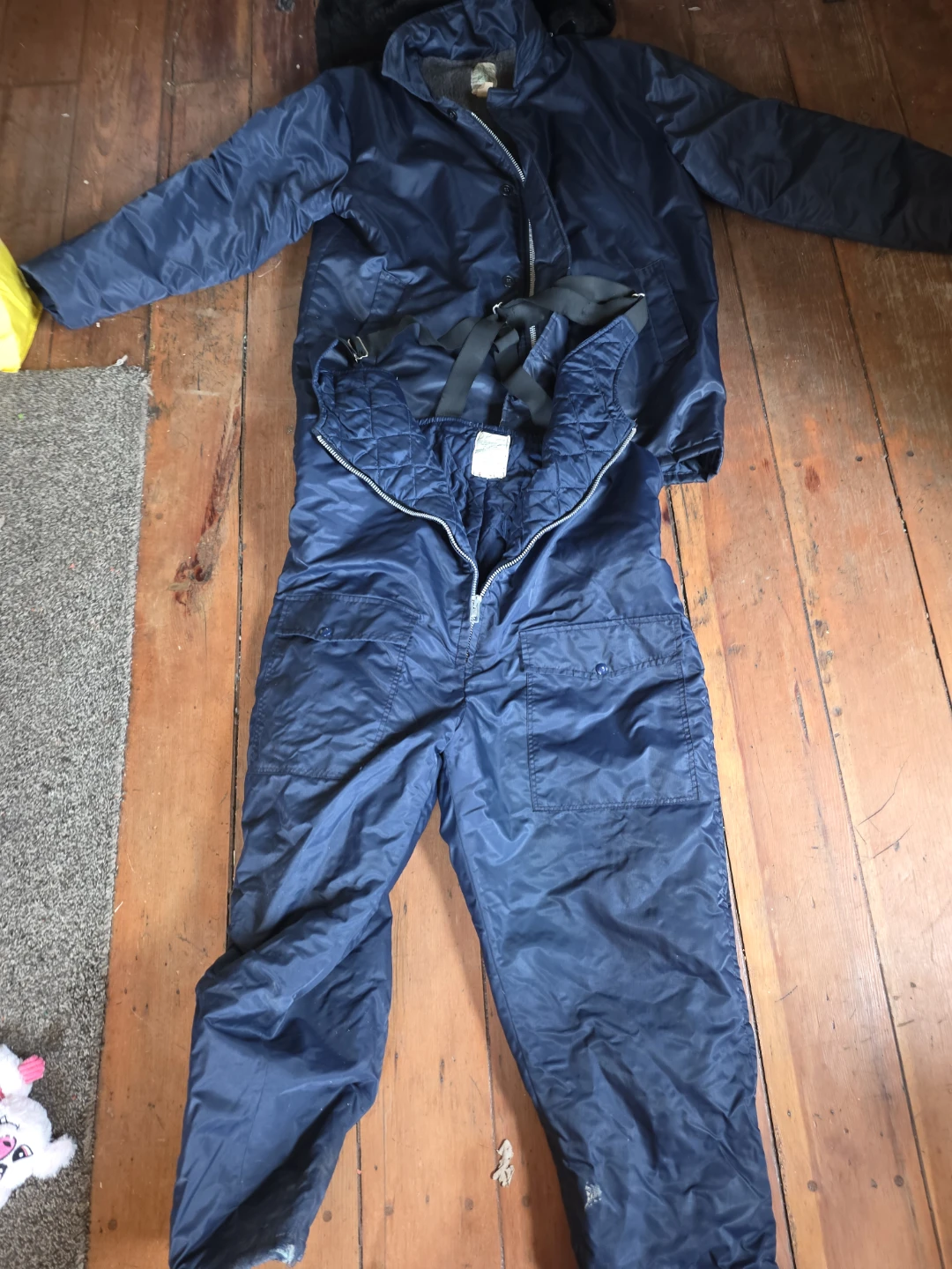Dark Blue Insulated Ski Suit