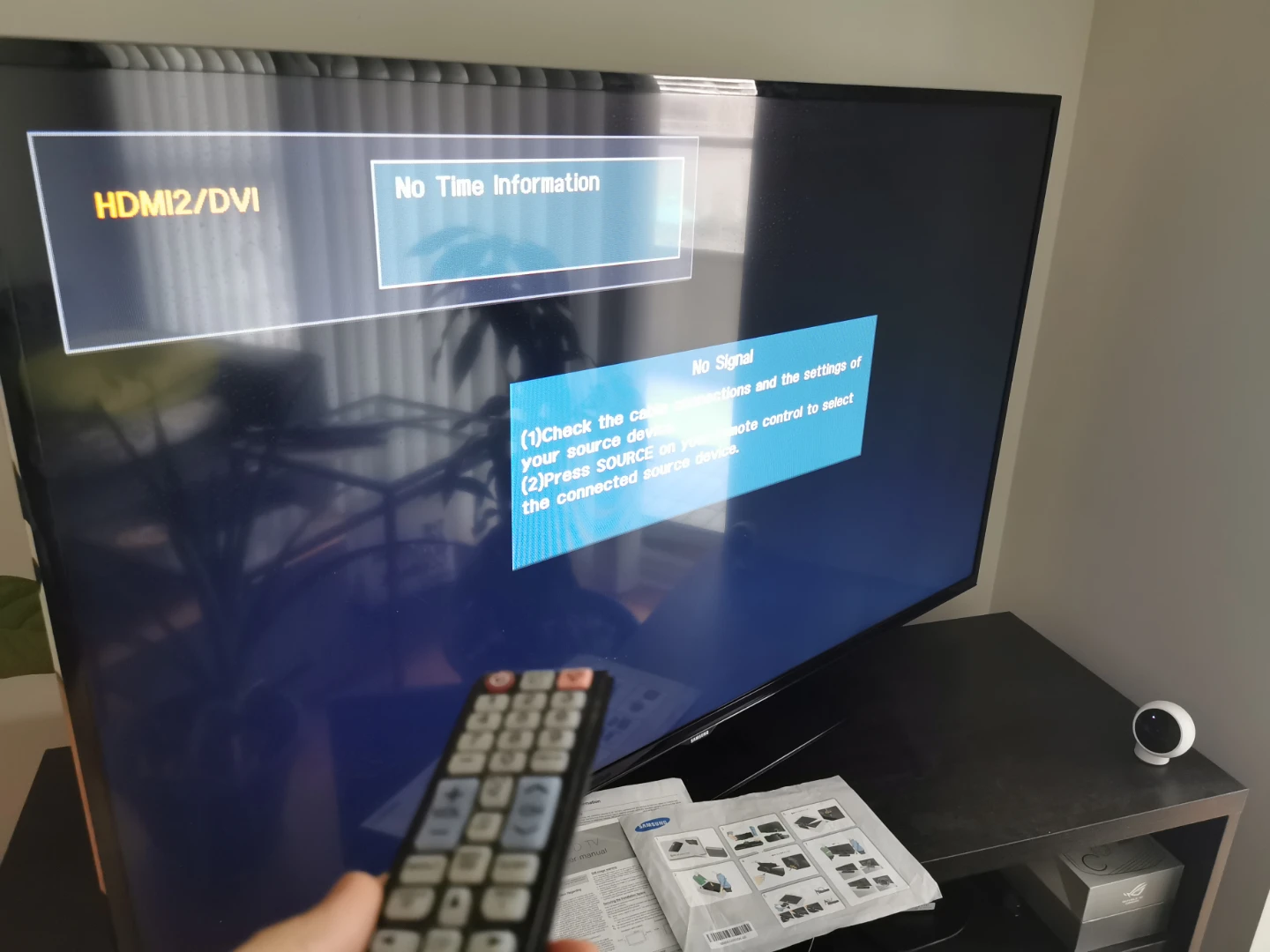 Samsung 48-inch LED TV + TV Stand Bundle - photo 2
