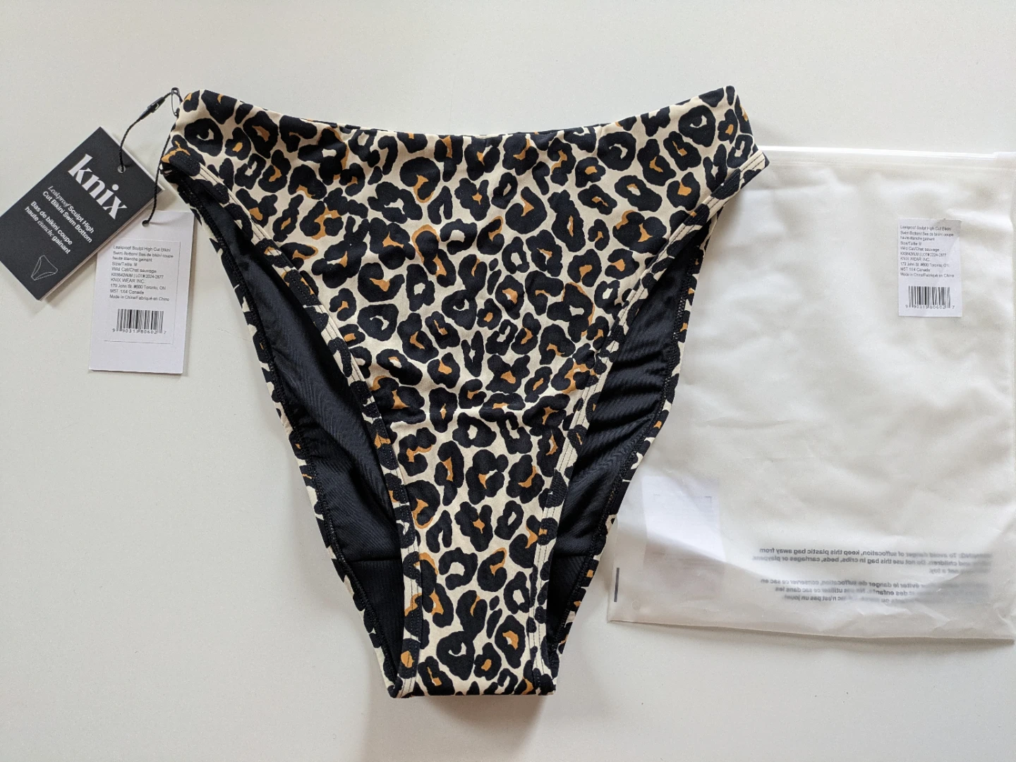 Knix LEAKPROOF Sculpt High Rise Bikini Swim Bottom medium NEW