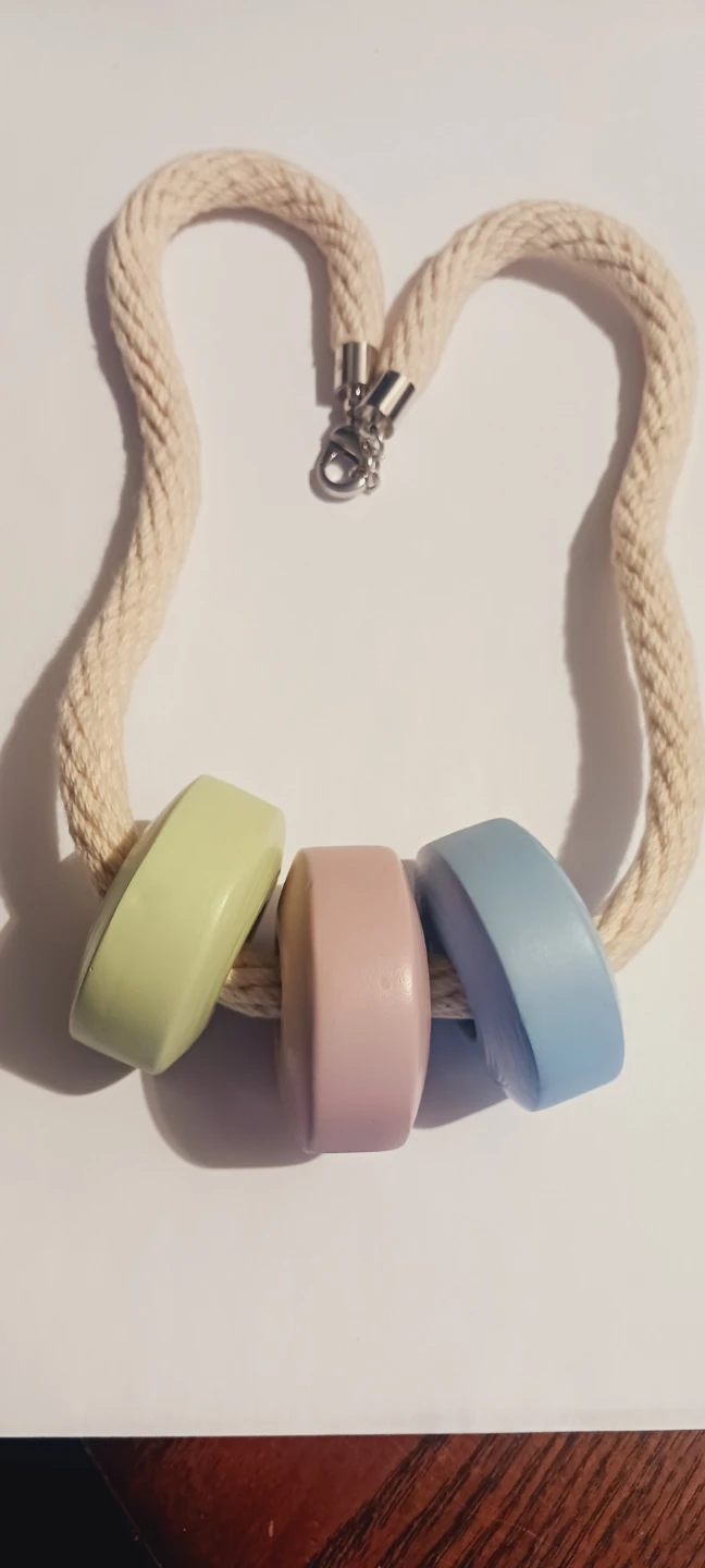 MAISON MARGIELA DESIGNER PASTELLE ROPE NECKLACE - photo 5