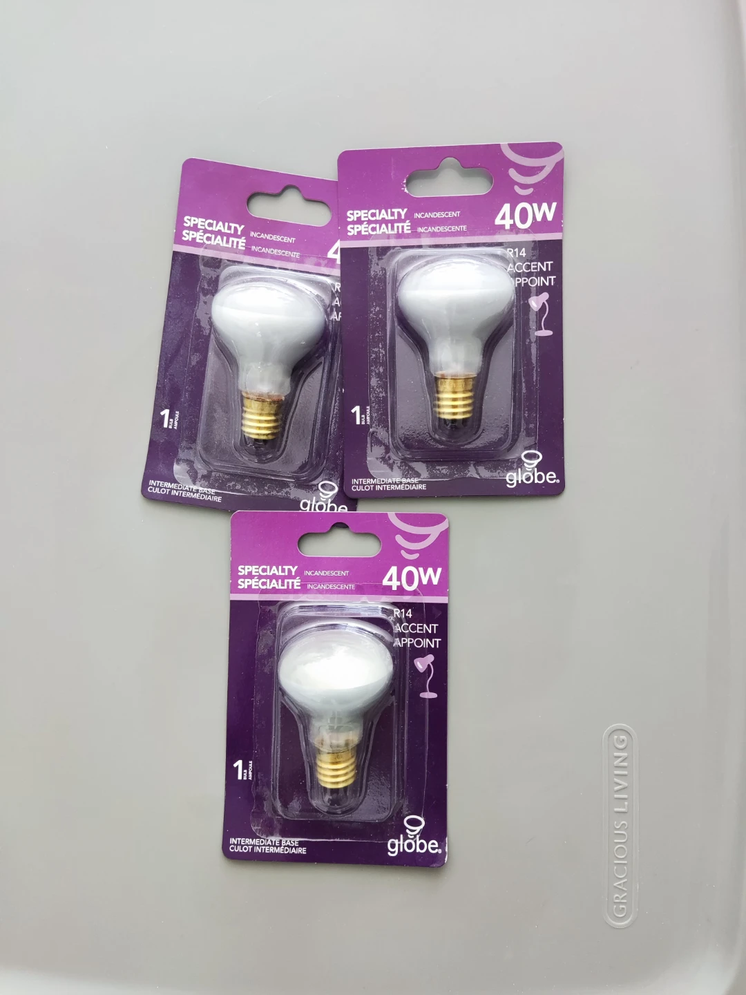 Globe 40W Light Bulbs (3-Pack)
