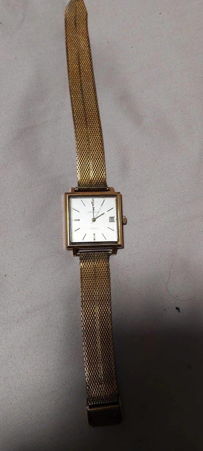 Prisma Gold Tone Square Watch - photo 4