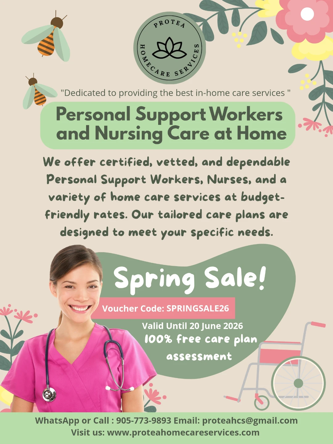 Protea Homecare Services Spring Sale Voucher