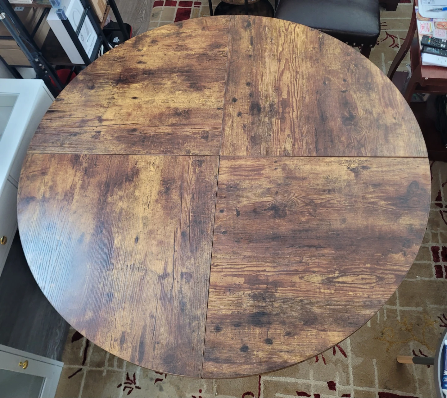 Round Wood Dining Table with Pedestal Base - photo 3