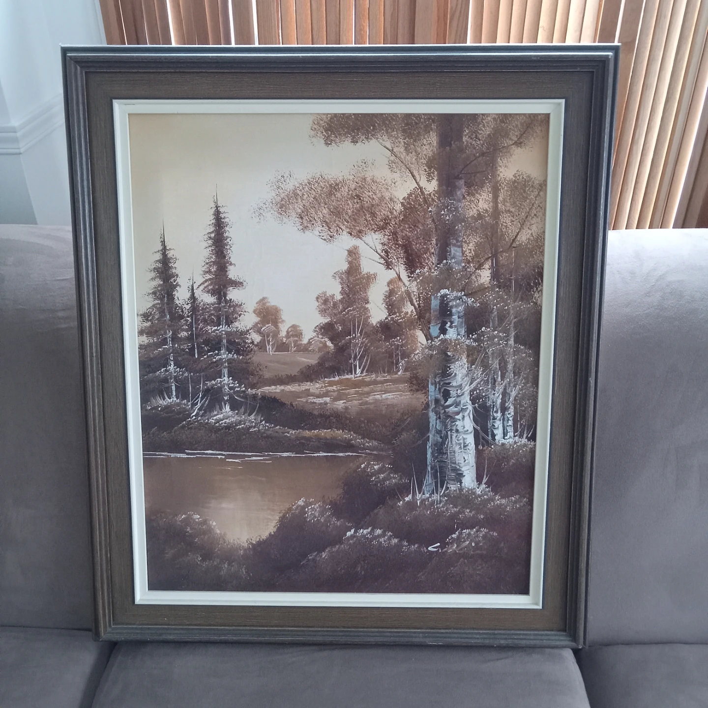 Signed Framed Oil on Canvas Painting  26 x 30