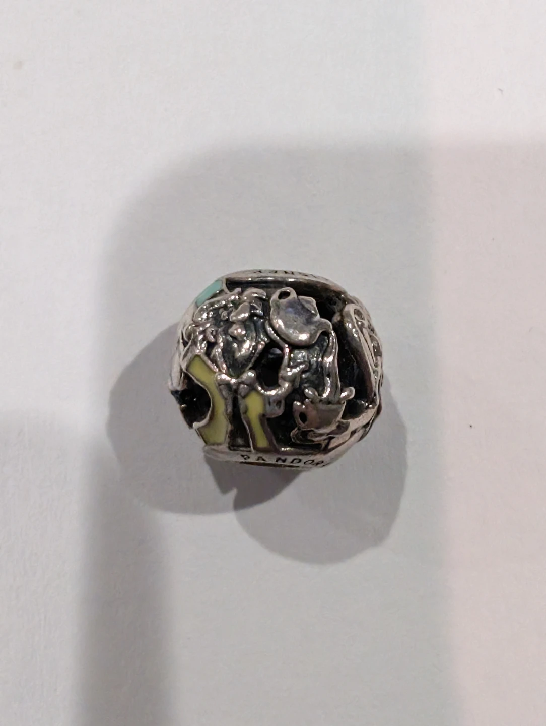 Disney Alice Tea Party Pandora Sterling Silver Charm - photo 2