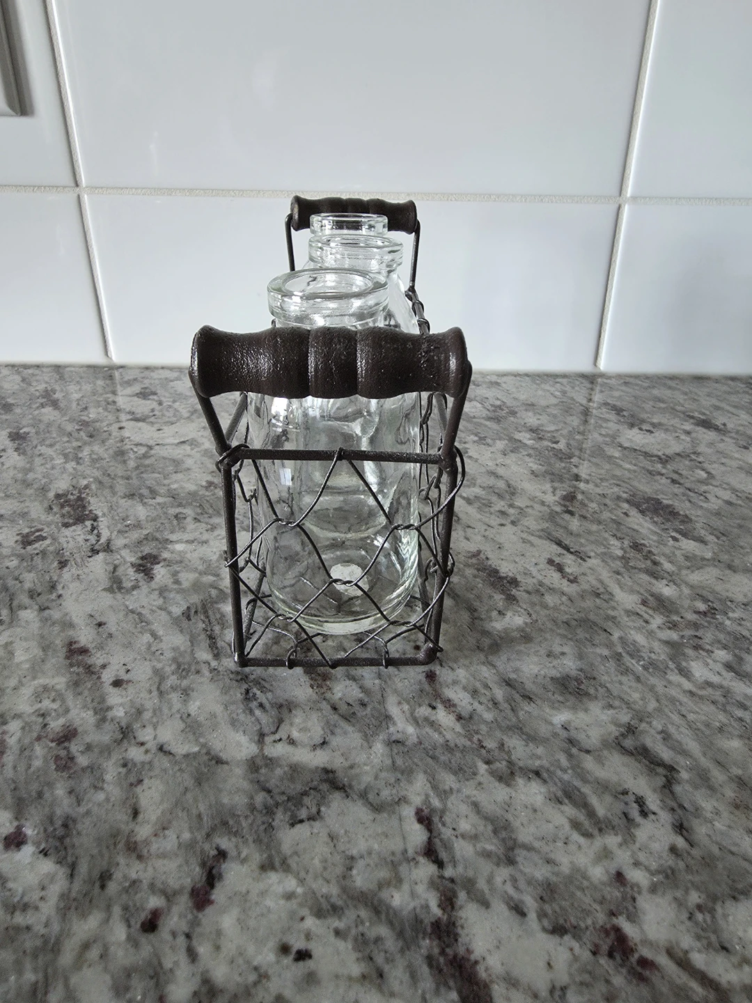 Home Decor - Wire Basket with Glass Holders - photo 2