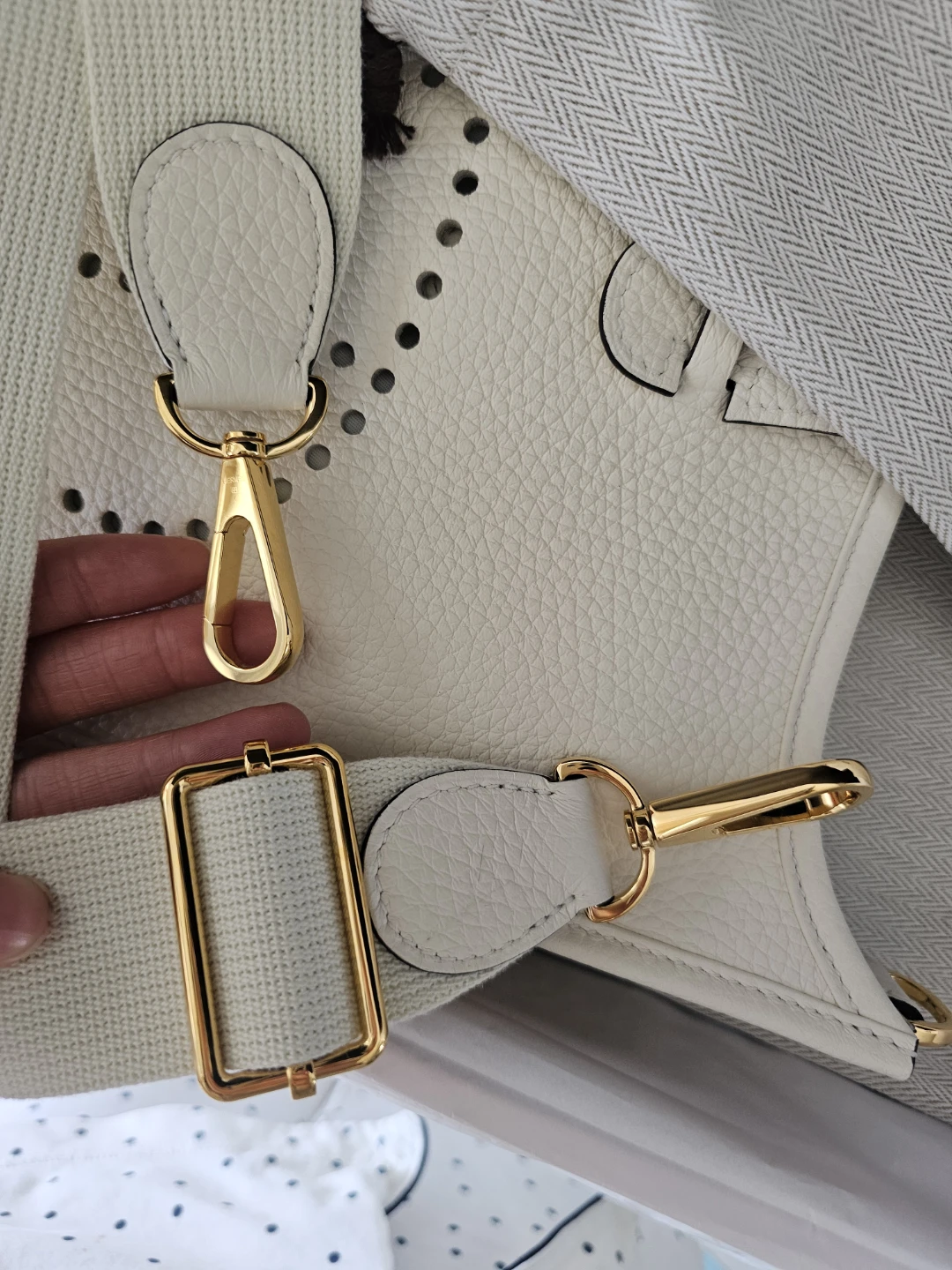Hermes Evelyne 23 - cream colour - photo 2