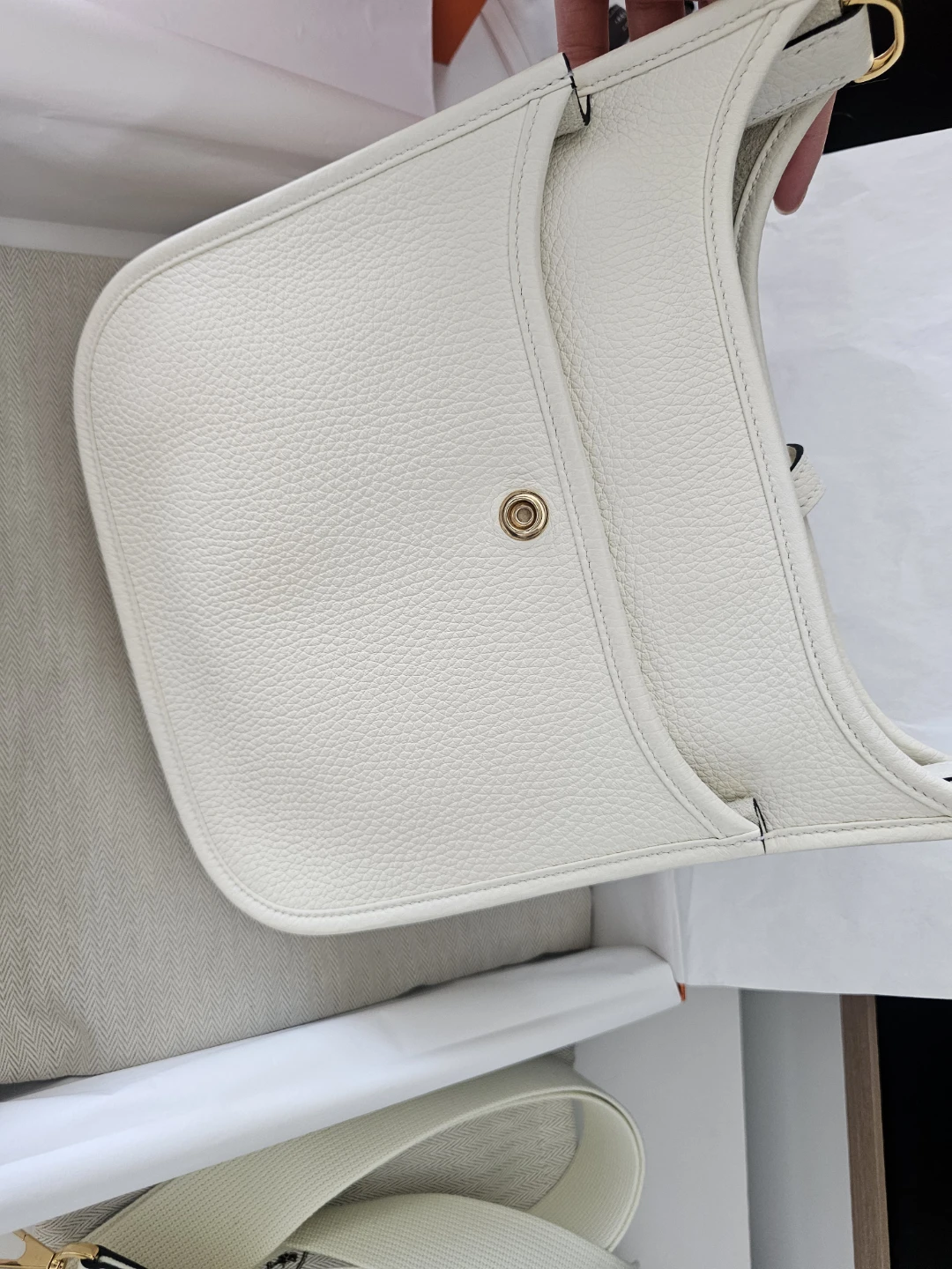 Hermes Evelyne 23 - cream colour - photo 3