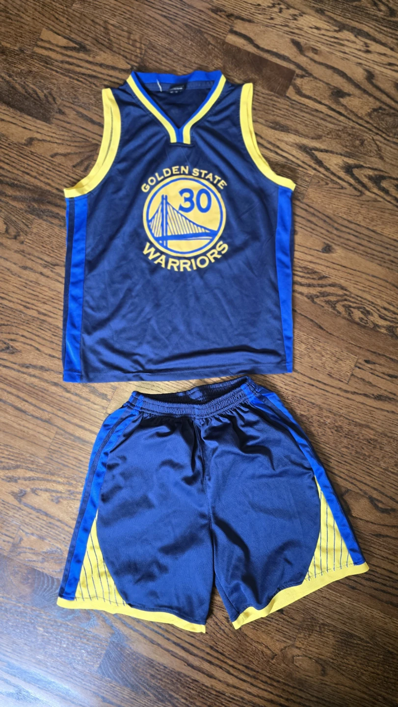 NBA Golden State Warriors Curry Jersey & Shorts Set