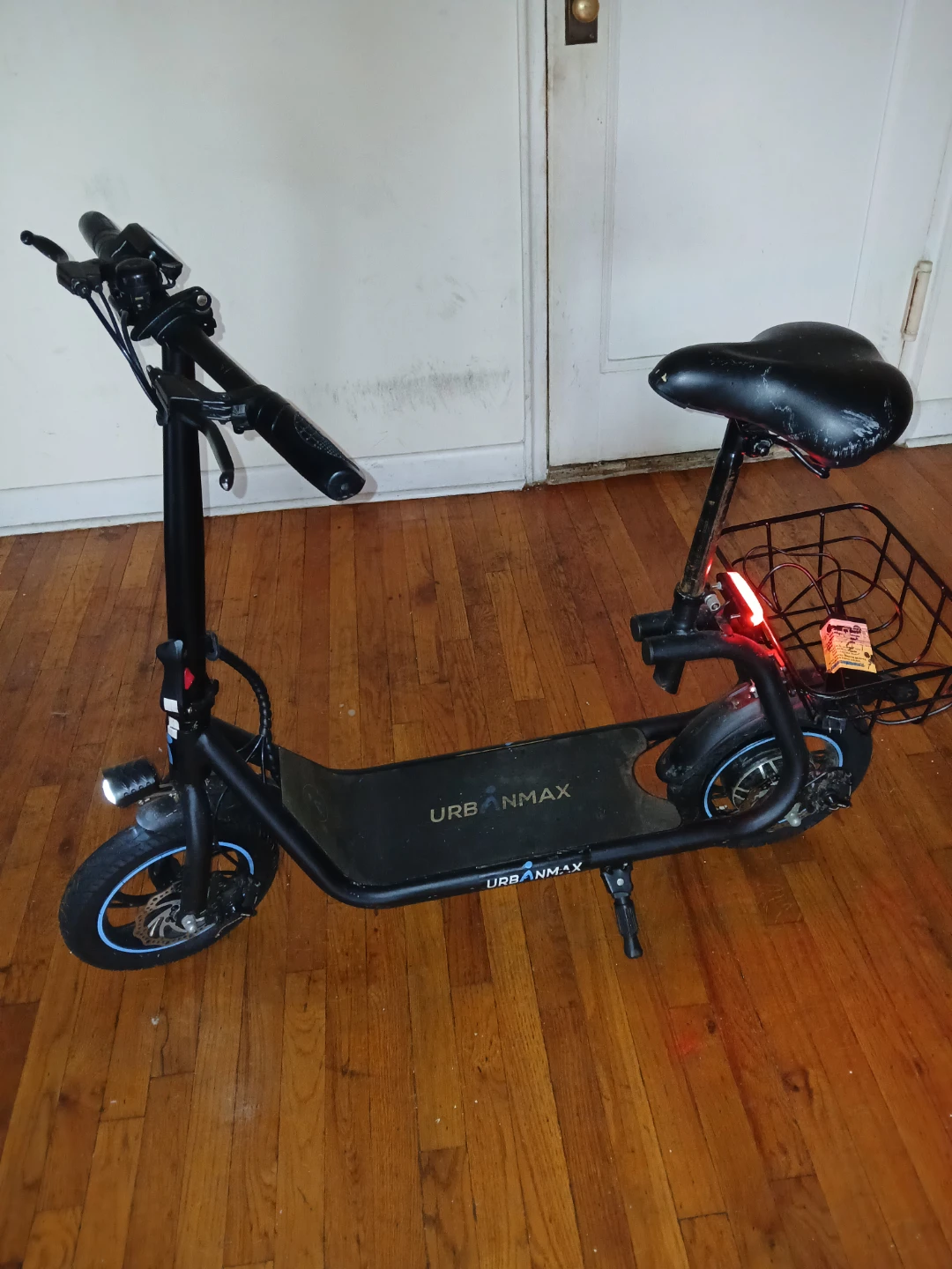 URBANMAX Electric Scooter with Seat and Basket - photo 2