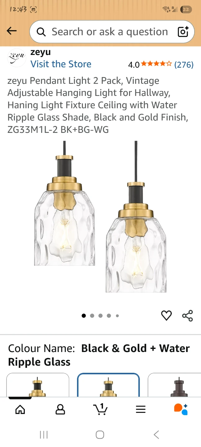 Pendant Light 2 Pack